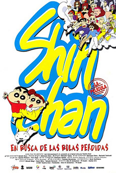 Imagen de Shin Chan en busca de las bolas perdidas