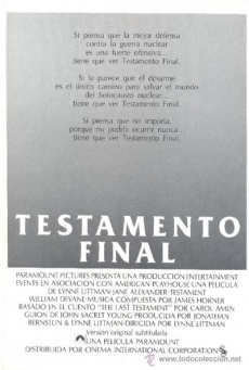 Imagen de Testamento final