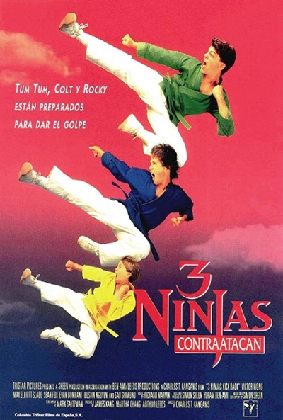 Póster de 3 ninjas contraatacan