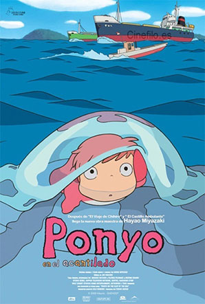 Imagen de Ponyo en el acantilado