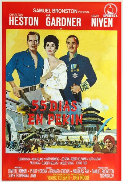 Póster de 55 días en Pekín