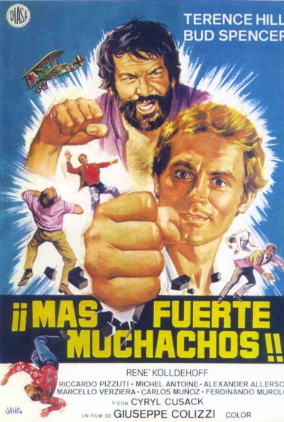 Póster de ¡Más fuerte, muchachos! 