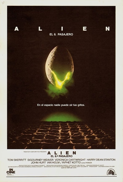 Póster de Alien, el octavo pasajero