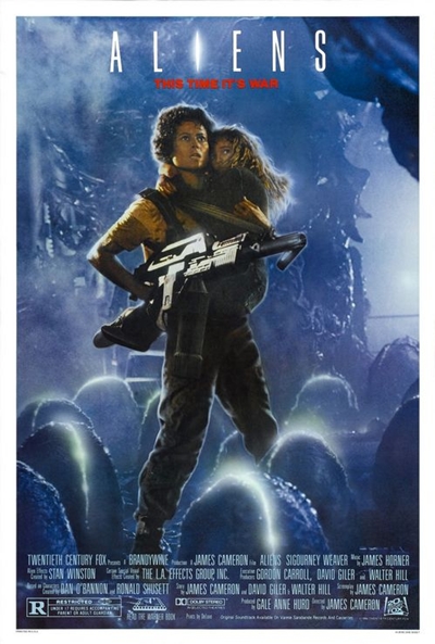 Póster de Aliens, el Regreso