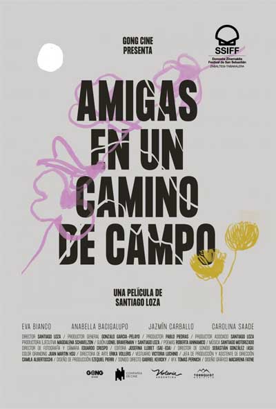 Póster de Amigas en un camino de campo