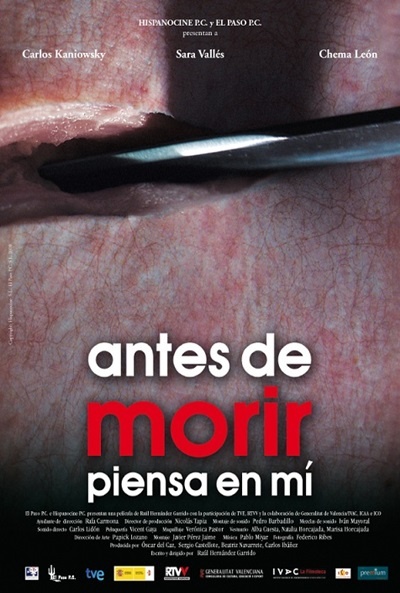 Póster de Antes de morir piensa en mí