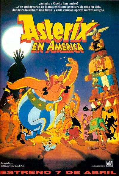 Póster de Astérix en America