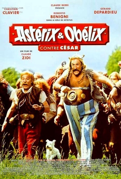 Póster de Astérix y Obélix contra César