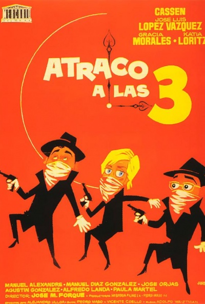 Póster de Atraco a las tres