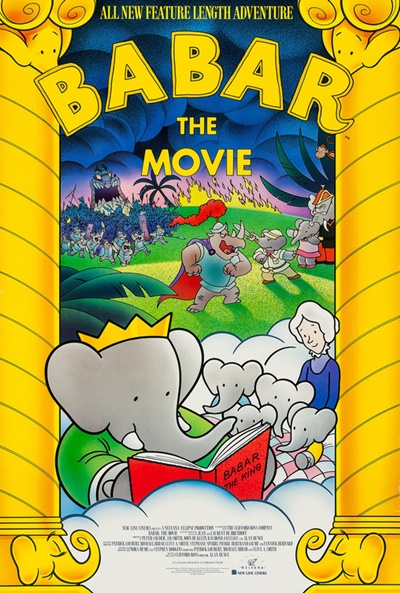 Póster de Babar en la selva