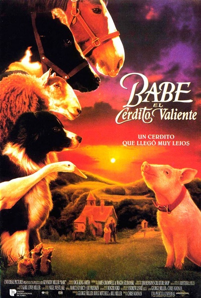 Póster de Babe, el cerdito valiente