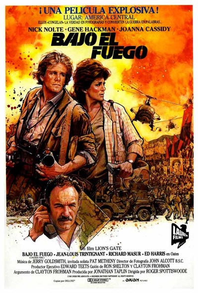 Póster de Bajo el fuego