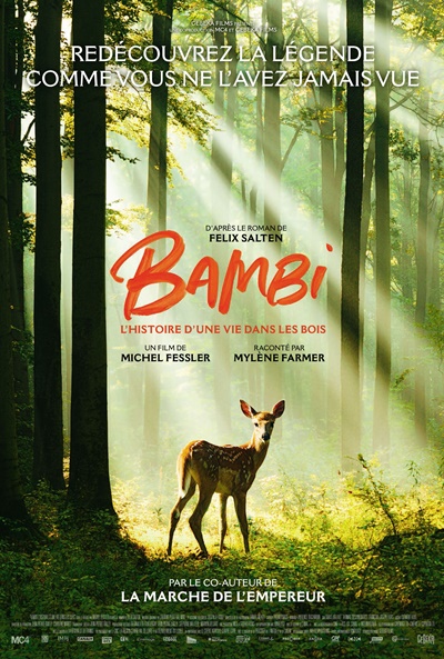 Póster de Bambi, una vida en el bosque