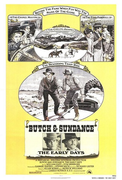 Póster de Los primeros golpes de Butch Cassidy y Sundance