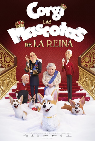 Póster de Corgi, las mascotas de la Reina