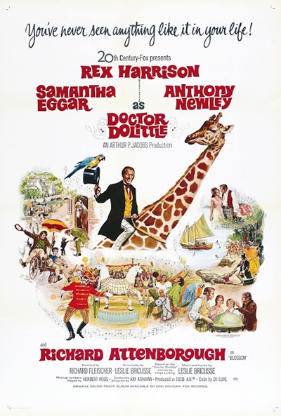 Póster de El extravagante Doctor Dolittle