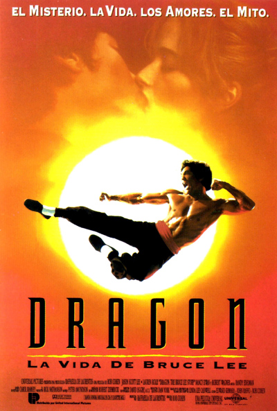 Póster de Dragon, la vida de Bruce Lee