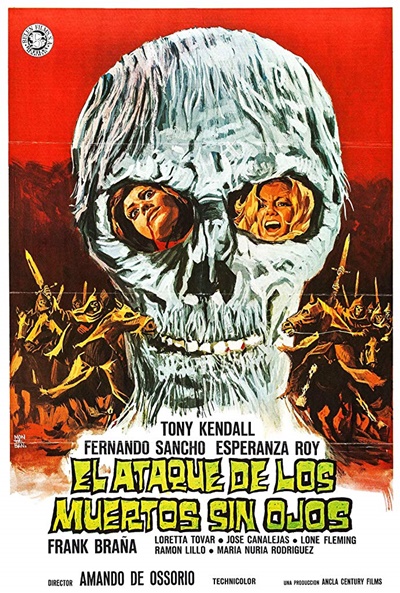 Póster de El ataque de los muertos sin ojos