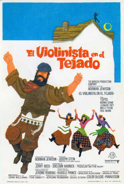 Póster de El violinista en el tejado