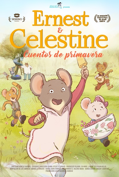 Póster de Ernest & Celestine, cuentos de primavera