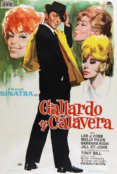 Póster de Gallardo y calavera