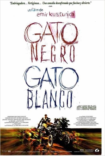 Póster de Gato negro, gato blanco