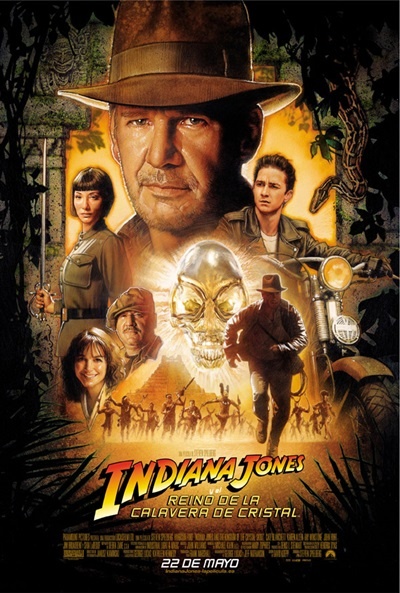 Póster de Indiana Jones y el reino de la calavera de cristal