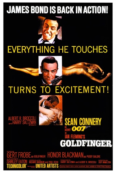 Póster de James Bond contra Goldfinger