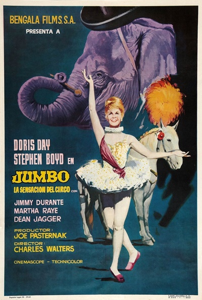 Póster de Jumbo, la sensación del circo