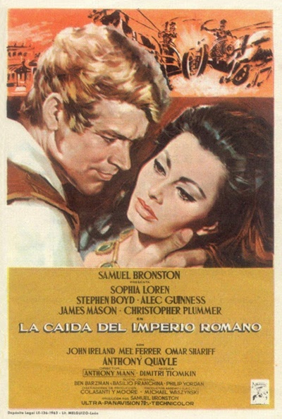 Póster de La caída del imperio romano