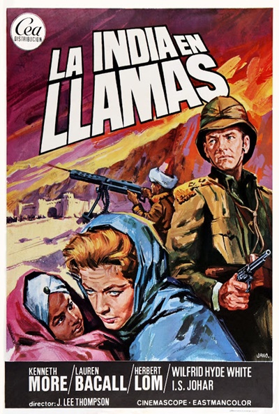 Póster de La India en llamas