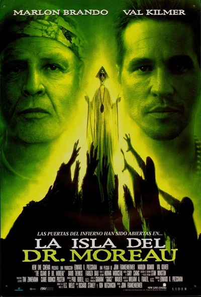 Póster de La isla del Dr. Moreau 