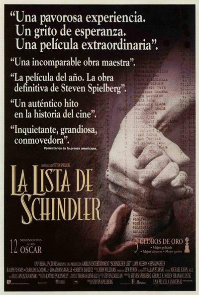 Póster de La lista de Schindler