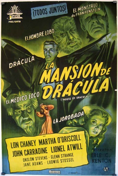 Póster de La mansión de Drácula