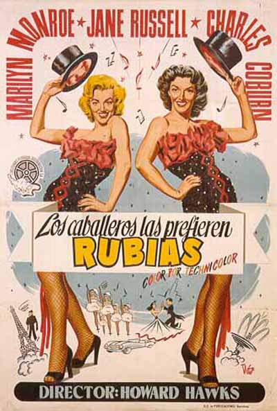 Póster de Los caballeros las prefieren rubias