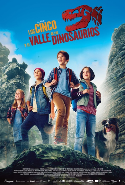 Póster de Los Cinco y el valle de los dinosaurios