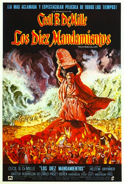 Póster de Los diez mandamientos