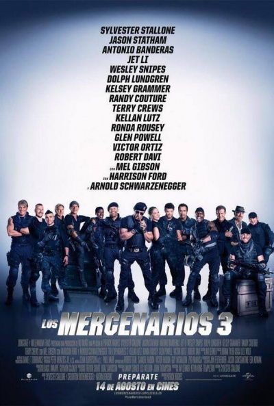 Póster de Los mercenarios 3