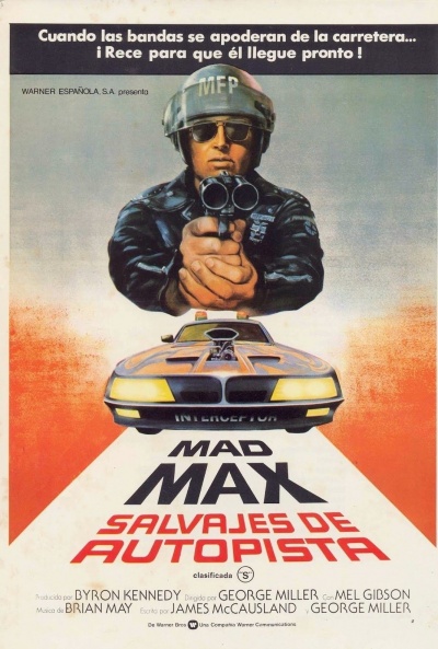 Póster de Mad Max, salvajes de la autopista