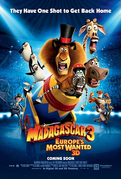 Póster de Madagascar 3: De marcha por Europa