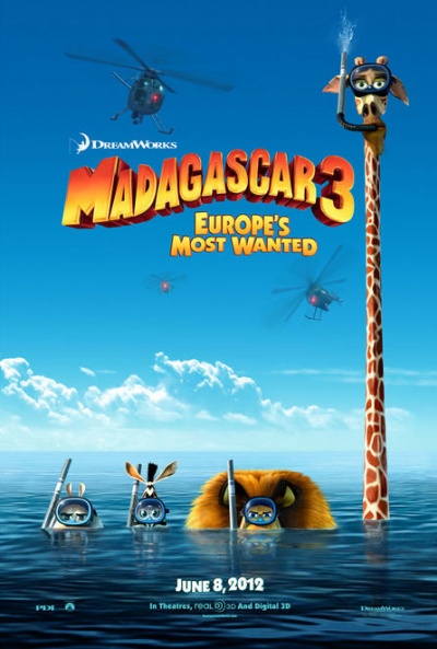 Póster de Madagascar 3: De marcha por Europa