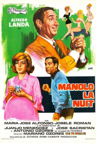 Póster de Manolo, la nuit