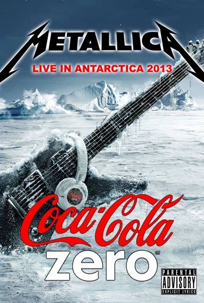 Póster de Metallica Live in Antarctica 2013