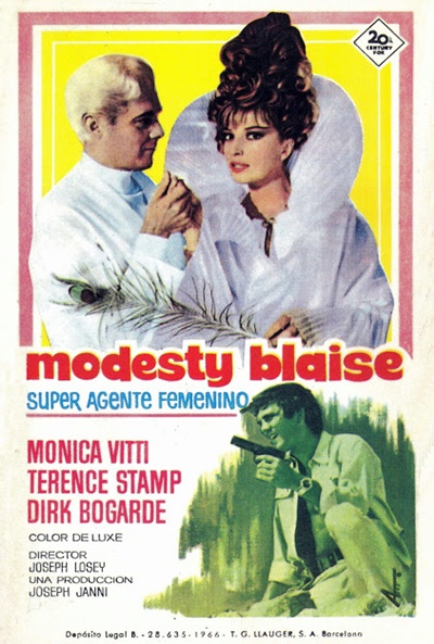 Póster de Modesty Blaise, superagente femenino