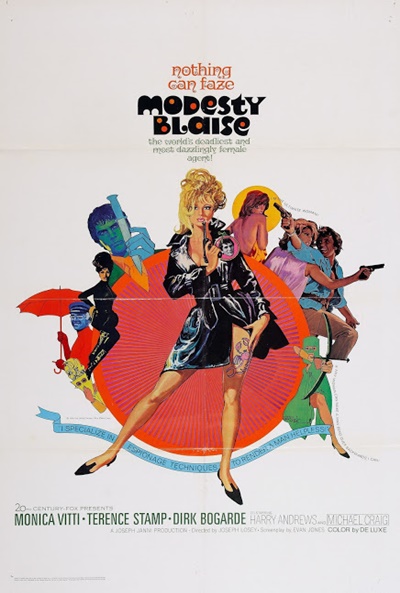 Póster de Modesty Blaise, superagente femenino