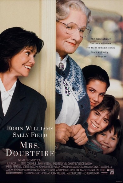 Póster de Sra. Doubtfire, papá de por vida