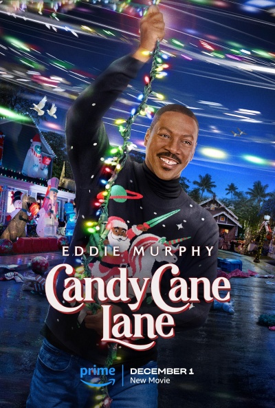 Póster de Navidad en Candy Cane Lane