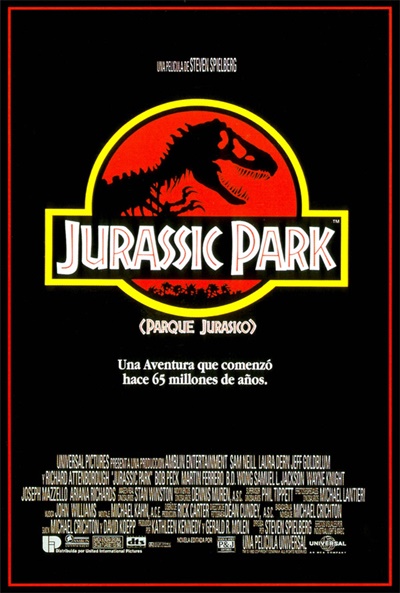 Póster de Jurassic Park (Parque jurásico)