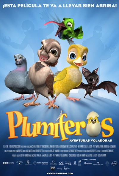 Póster de Plumíferos. Aventuras voladoras