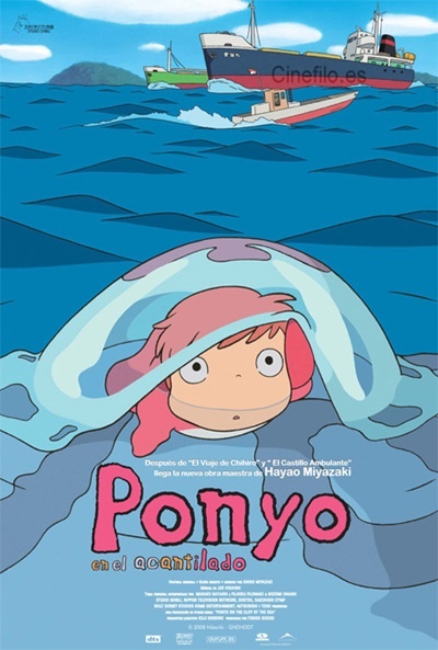 Póster de Ponyo en el acantilado